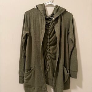 Chaser Olive Utility Jacket with Hood